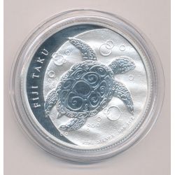 Fidji - 2 Dollar 2013 - Tortue - 1 once argent - FDC