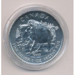 Canada - 5 Dollars 2013 - bison - 1 once argent - SPL