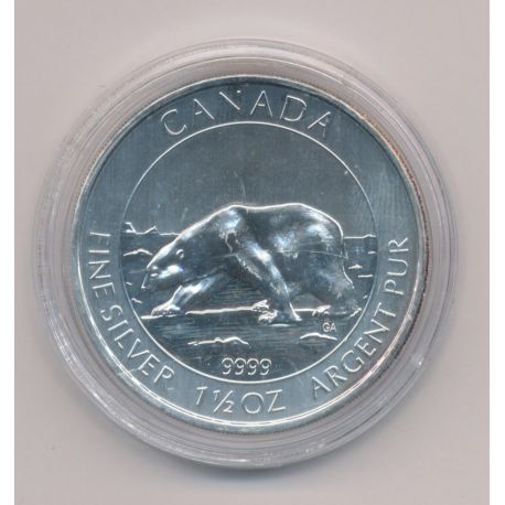 Canada - 8 Dollars 2013 - ours - 1 1/2 once argent - SPL