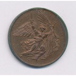 Médaille - la patrie en danger - proclamation de la république - 1870 - bronze - 23mm - SUP