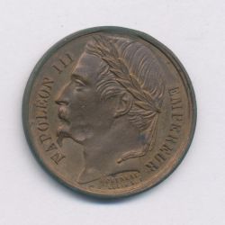 Médaille - Rétablissement de l'empire - 1852 - Napoléon III - bronze - 23mm - SUP