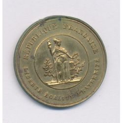 Médaille - Aux citoyens de Paris morts pour la liberté - 1848 - laiton - 23,5mm - TTB+