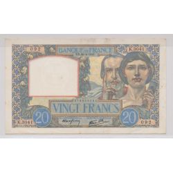 20 Francs Science et travail - 20.02.1941 - TTB+