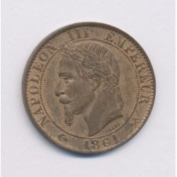 5 Centimes - 1861 K Bordeaux - Napoléon III Tête laurée - TTB+