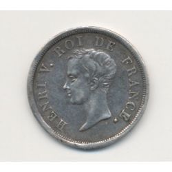1/2 Franc Henri V - 1833 - buste juvénile