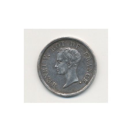 1/2 Franc Henri V - 1833 - buste juvénile