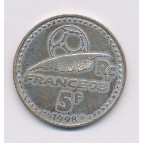 5 Francs 1998 - France Brésil - argent - TTB+