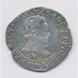 Henri III - Franc - 1581 M Toulouse - argent - TB+