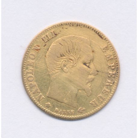 Napoléon III Tête nue - 5 Francs Or - 1860 BB Strasbourg - TB