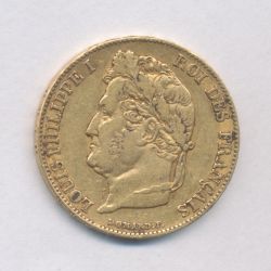 Louis philippe I - 20 Francs Or - 1848 A Paris - Tête laurée