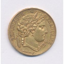 Cérès - 20 Francs Or - 1850 A Paris - TTB