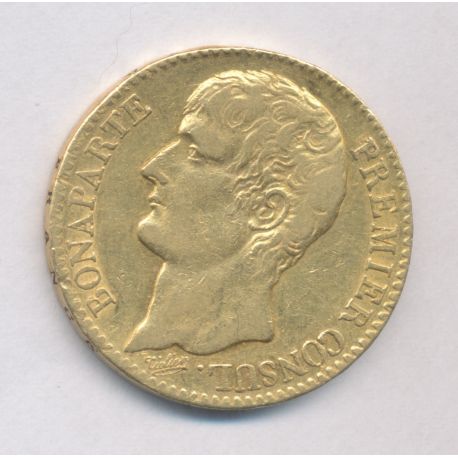 Bonaparte 1er consul - 40F Or - AN 12 Paris - TB+