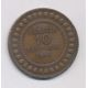 Tunisie - 10 Centimes 1914 - bronze - TTB