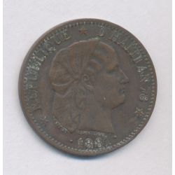 Haiti - 1 Centime 1881 - bronze - TB+