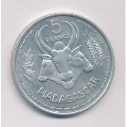 Madagascar - 5 Francs 1953 - alu - SUP+