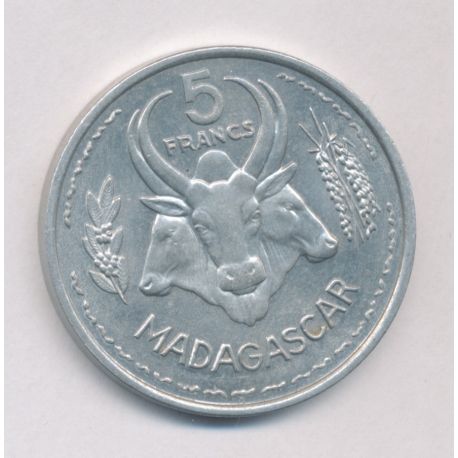 Madagascar - 5 Francs 1953 - alu - SUP+