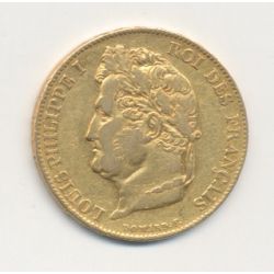 Louis philippe I - 20 Francs Or - 1834 B Rouen - Tête laurée