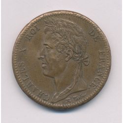 Colonies générales - 10 centimes 1828 A Paris - Charles X - TTB+