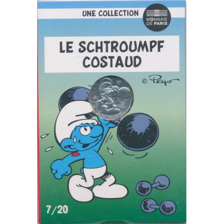 10 Euro 2020 - Le Schtroumpf costaud - N°7 - argent