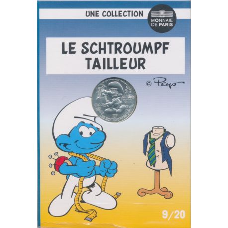 10 Euro 2020 - Le Schtroumpf tailleur - N°9 - argent