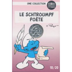 10 Euro 2020 - Le Schtroumpf poète - N°10 - argent