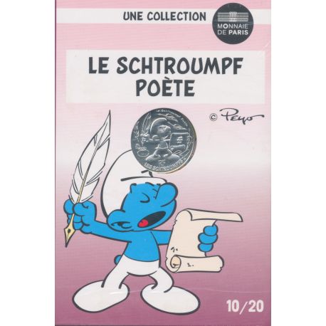 10 Euro 2020 - Le Schtroumpf poète - N°10 - argent