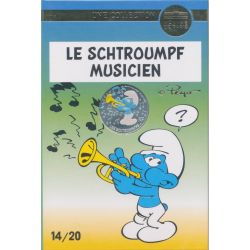 10 Euro 2020 - Le Schtroumpf musicien - N°14 - argent