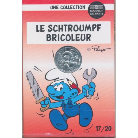 10 Euro 2020 - Le Schtroumpf bricoleur - N°17 - argent