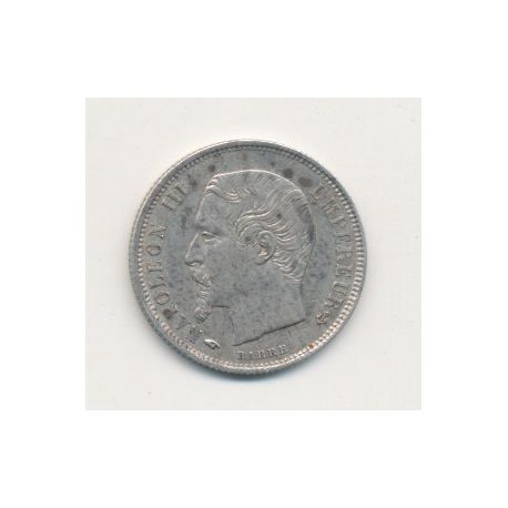 50 centimes Napoléon III - 1856 A Paris - Tête nue