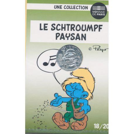 10 Euro 2020 - Le Schtroumpf paysan - N°18 - argent