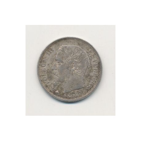 50 centimes Napoléon III - 1856 BB Strasbourg - Tête nue