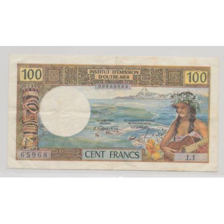 Billet - 100 Francs Papeete - TTB