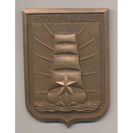 Plaquette - École navale - bronze - TTB+