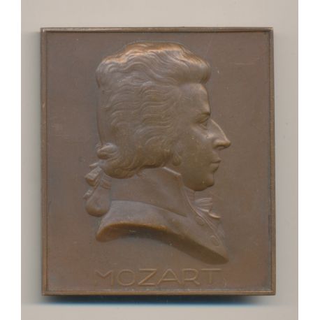 Plaquette - Mozart - Bronze - TTB