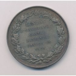 Médaille - L'Union compagnie d'assurances contre l'incendie - 1915 - argent 44g - 46mm - TTB