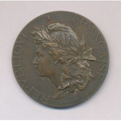 Médaille - Société nationale des conférences populaires 1900 - bronze - 36mm - TTB