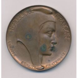 Médaille - République Française - Député - bronze - 50mm - TTB