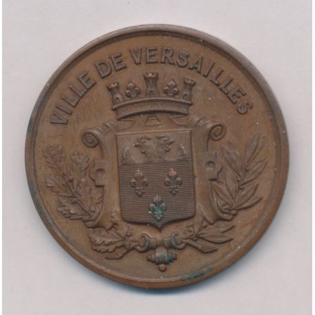 Médaille - Ville de Versailles - Cinquantenaire 1884 - bronze 43mm - SUP