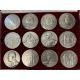 Coffret 24 Médailles - Collection Première guerre mondiale - 1914-1918 - Monnaie de Paris - bronze argenté - 68mm - Neuf