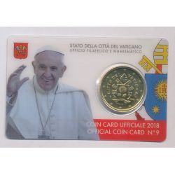 Coincard Vatican N°9 - 50 Cents 2018