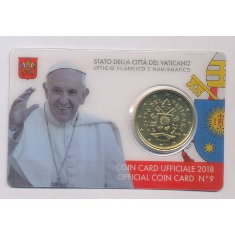 Coincard Vatican N°9 - 50 Cents 2018