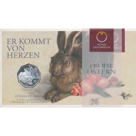 Autriche - 5 Euro 2016 - Lapin