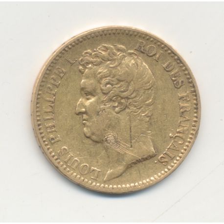 Louis philippe I - 20 Francs Or - 1831 A Paris - Tête nue - Tranche en creux - TTB