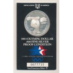 Etats-Unis - 1 Dollar 1983 S San Fransisco - Jeux Olympiques Los Angeles - 