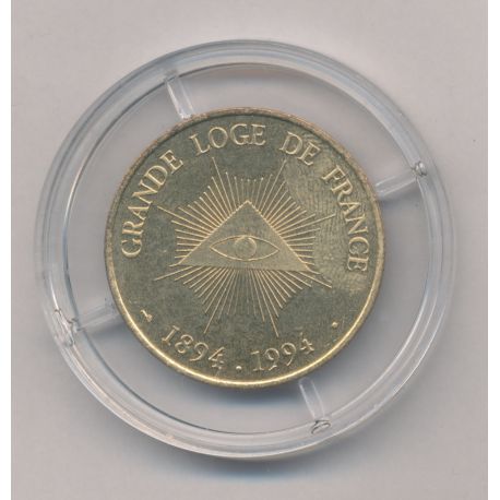 Jeton - Grande loge de France - 1994 - laiton - FDC