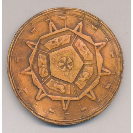 Reproduction sceau maçonnique -  uniface 57mm - TTB