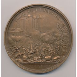 Médaille - Prise de la bastille - Bicentenaire de la révolution Française - bronze