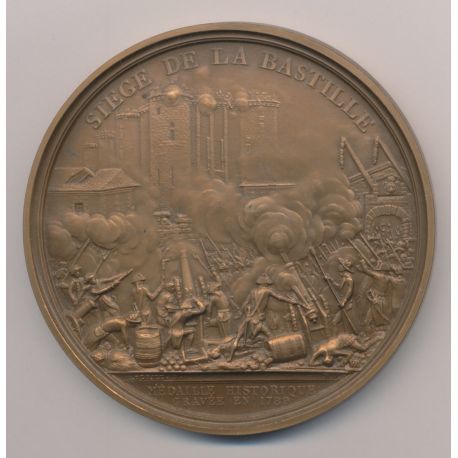 Médaille - Prise de la bastille - Bicentenaire de la révolution Française - bronze