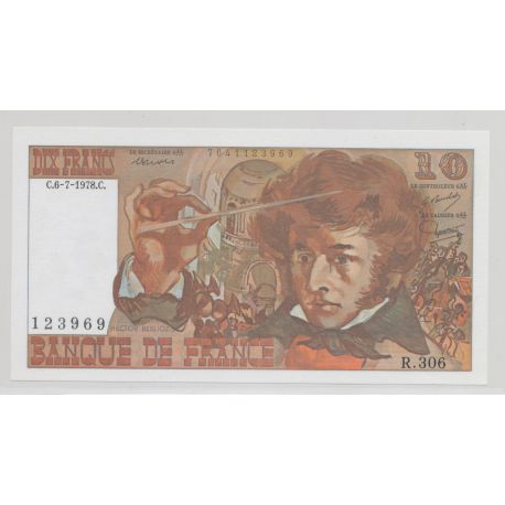 10 Francs Berlioz - 6.7.1978 - R.306 - NEUF