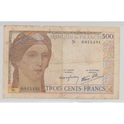 300 Francs cérès - 1939 - Alphabet N - TB